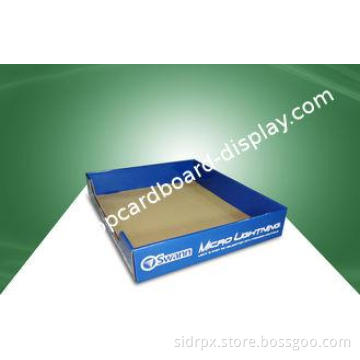Blue Retail PDQ Trays Cardboard Display Box for Aircraft To